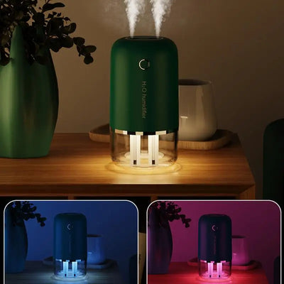 Nightlight Humidifier Fireproof And Eco-Friendly Humidifier Portable Electronics Air Humidity Products For Car Kitchen Basement