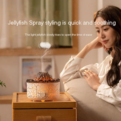 New Product Simulation Fame Jellyfish Aromatherapy Machine USB Silent Home Desktop Remote Control Ambient Light Humidifier